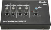 QTX 4 Channel Mini Microphone Mixer